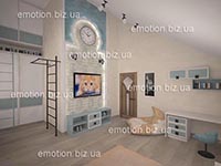 реализованный интерьер детской комнаты в частном доме
