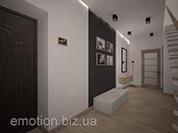 минимализм и контраст в дизайне прихожей