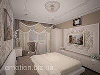 классических интерьер в оттенках кофе с молоком