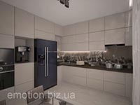 большой холодильник в интерьере кухни